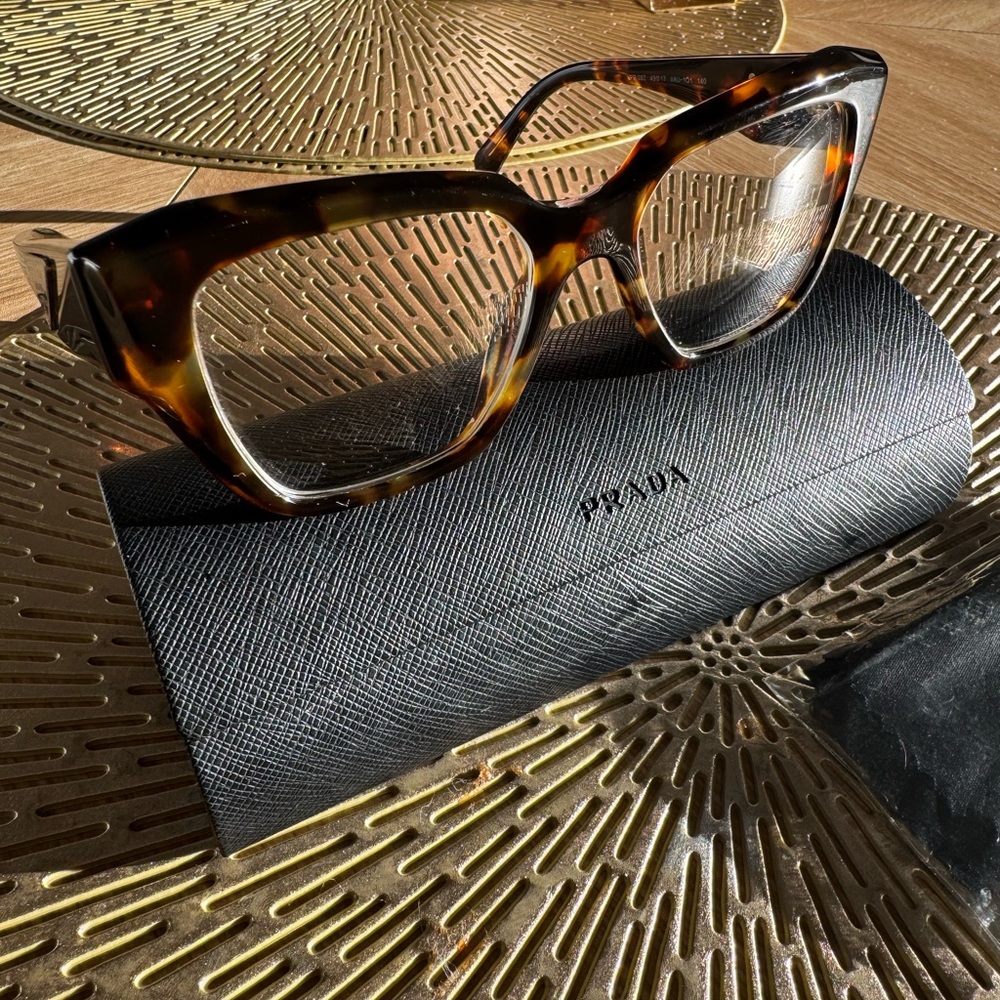 Prada Brown Tortoise Shell Eyewear